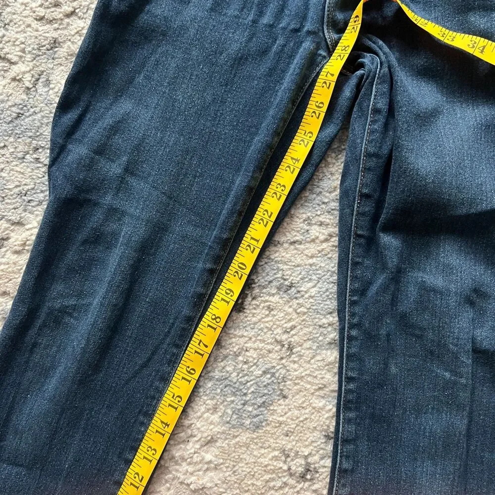 Michael Kors Skinny Jeans Women's Size 4 Dark Wash Stretch Denim MK Logo Pocket
